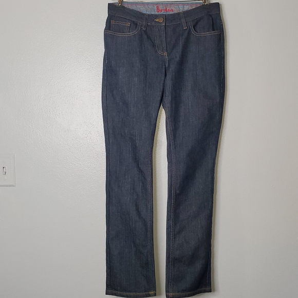 Boden Denim - Boden dark wash midrise straight jeans